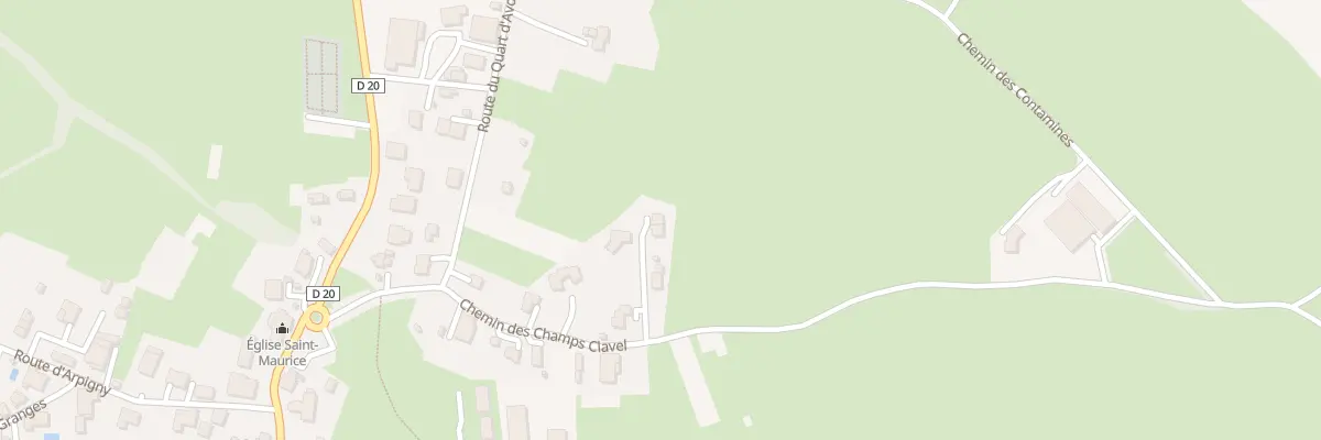 Plan du 261 Che des Champs Clavel à Marcellaz