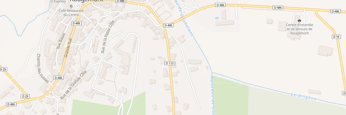 Plan du 3 Rte de Gouhelans à Rougemont