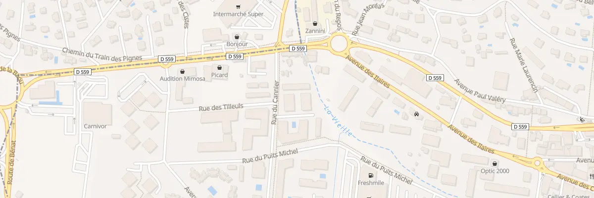 Plan du 260 Rue du Cannier au Lavandou