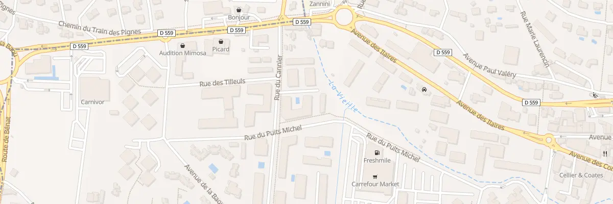 Plan du 230 Rue du Cannier au Lavandou