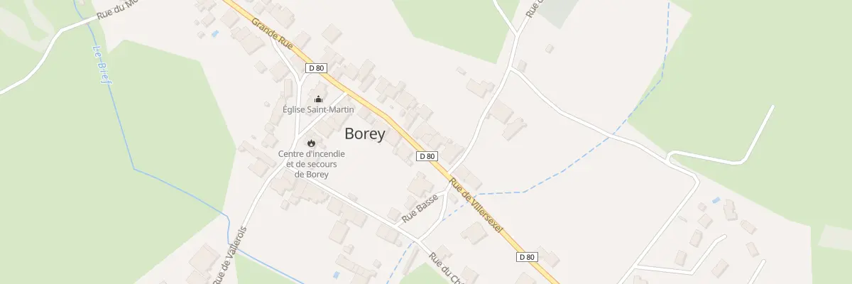 Plan du 6 Grande Rue à Borey