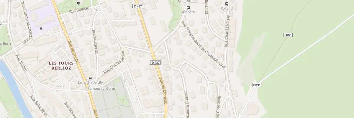 Plan du 34 Rue du Chateau Chastain à Pontarlier