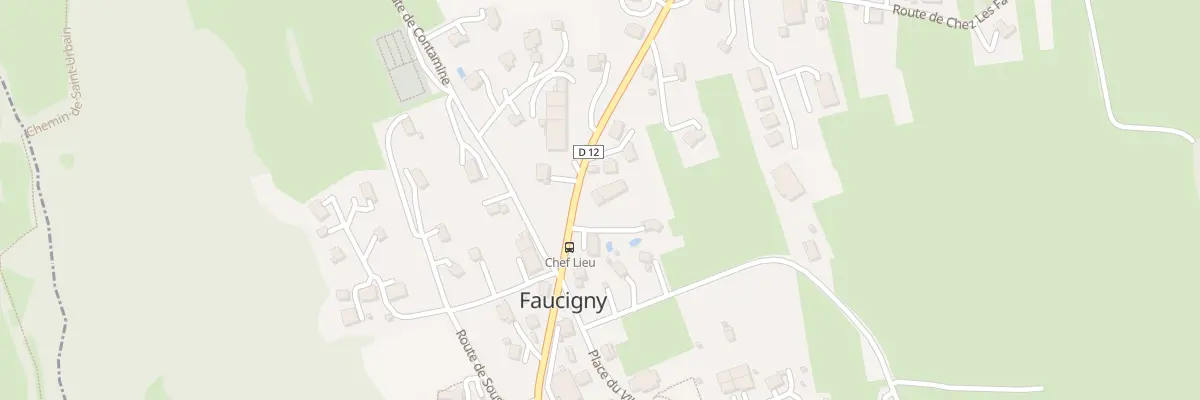 Plan du 74 Rte de Peillonnex à Faucigny