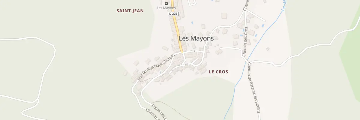 Plan du 5074 Pl de l’Église aux Mayons