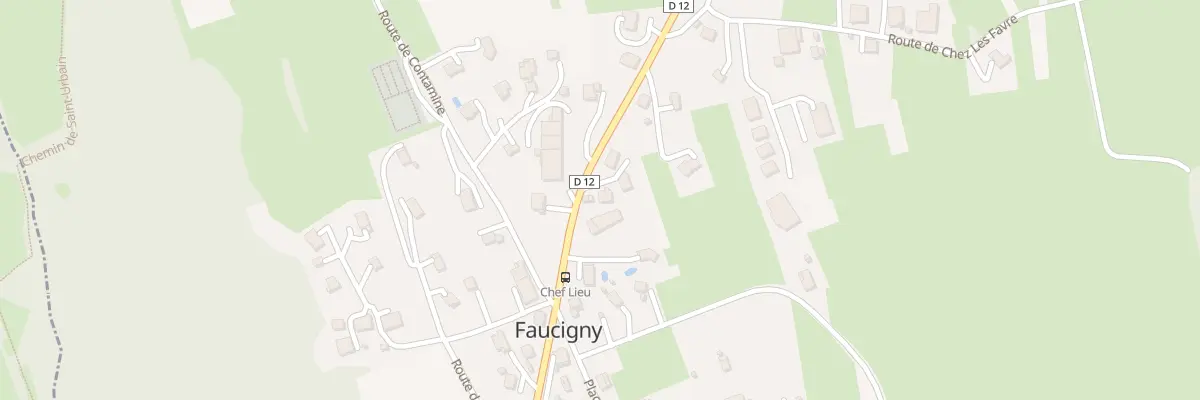 Plan du 98 Rte de Peillonnex à Faucigny