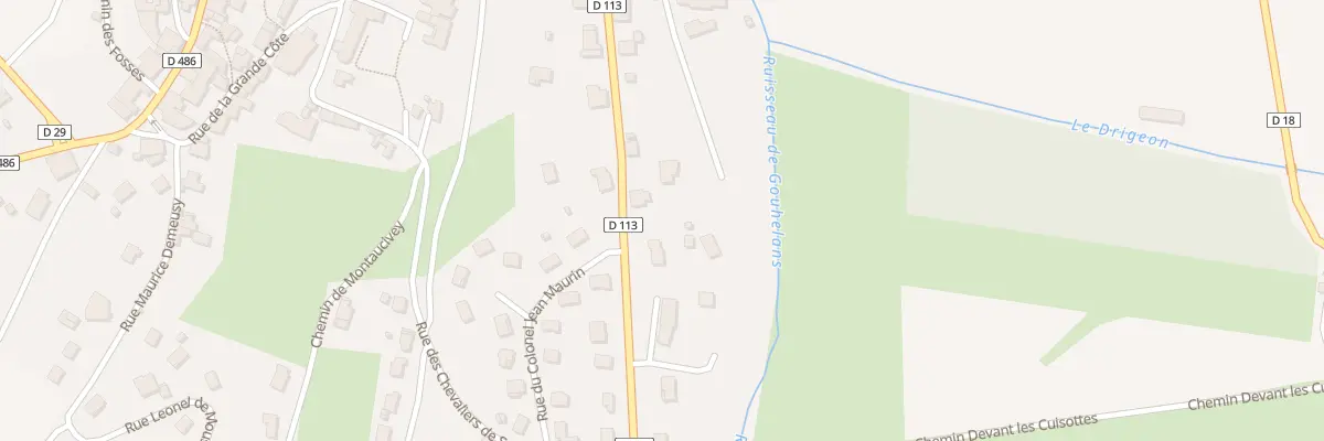 Plan du 11 Rte de Gouhelans à Rougemont