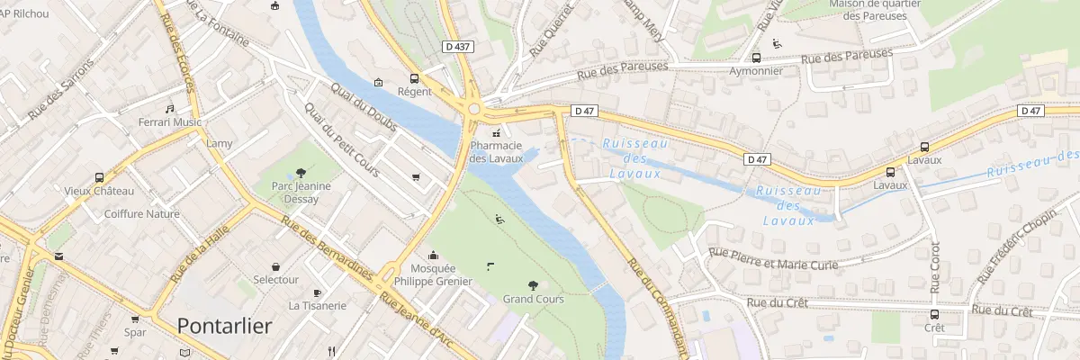 Plan du 27 Rue du Cdt Valentin à Pontarlier