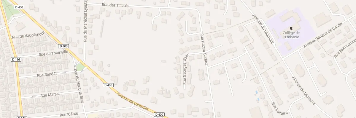 Plan du 10 Rue Georges Bizet à Dombasle-sur-Meurthe