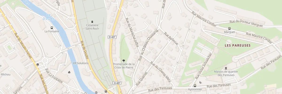 Plan du 13 Rue du Chateau Chastain à Pontarlier