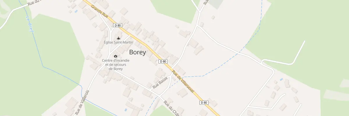 Plan du 2 Grande Rue à Borey