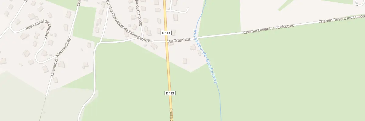 Plan du 15 Rte de Gouhelans à Rougemont