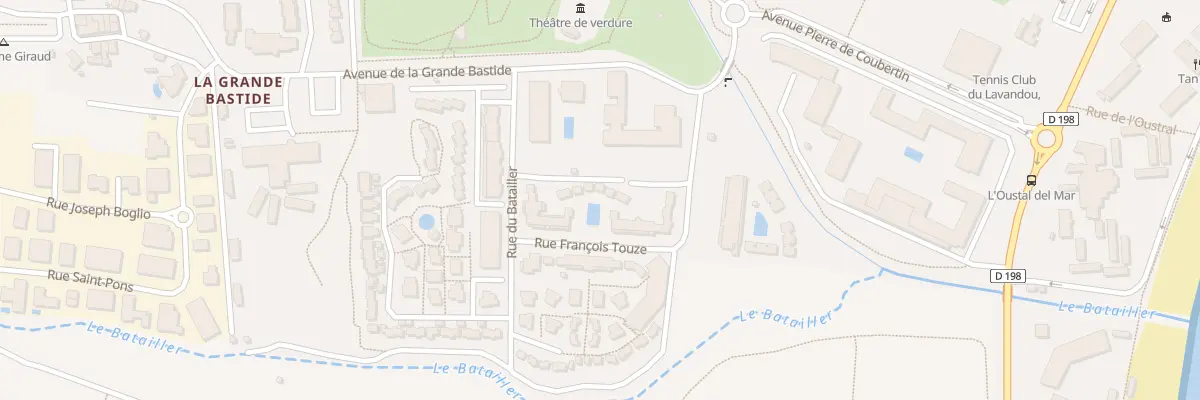 Plan du 81 Dom d’Azur Rue du Batailler au Lavandou