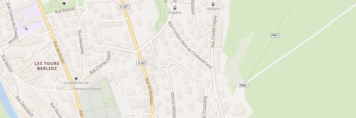 Plan du 30 Rue du Chateau Chastain à Pontarlier