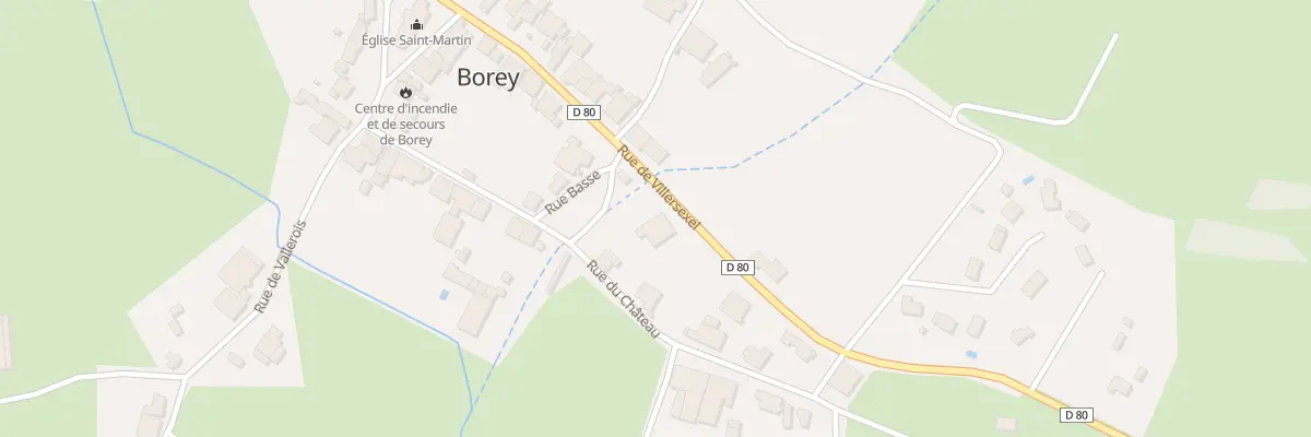 Plan du 2 Rue Saint Maurice à Borey