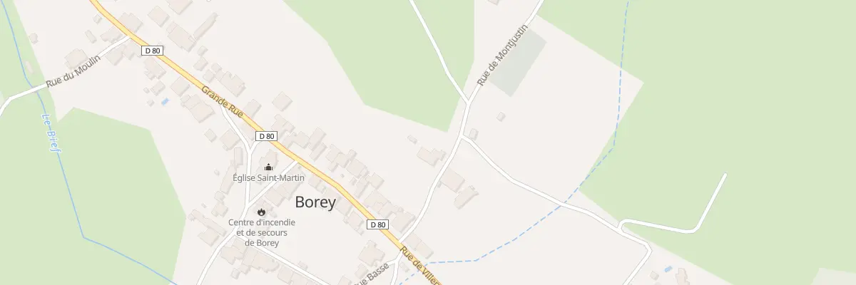 Plan du 6 Rue de Montjustin à Borey