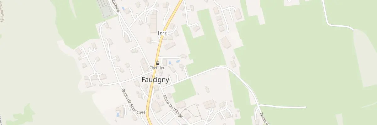 Plan du 75 Rte de Chez le Court à Faucigny