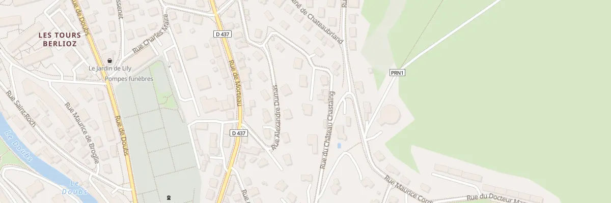 Plan du 27 Rue du Chateau Chastain à Pontarlier