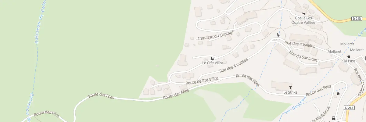 Plan du 291 Rte de Pré Villiot à Saint François Longchamp
