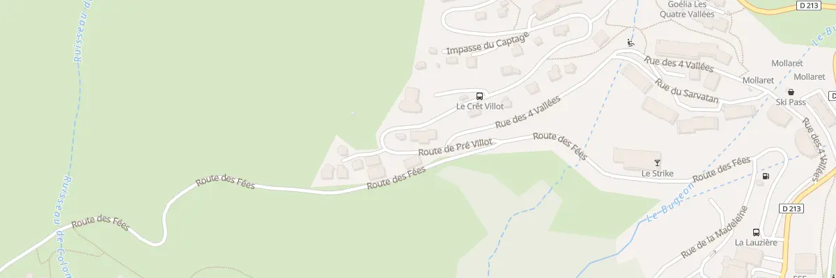 Plan du 240 Rte de Pré Villiot à Saint François Longchamp