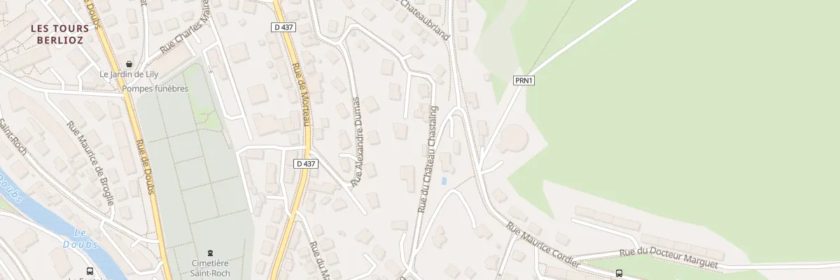 Plan du 23 Rue du Chateau Chastain à Pontarlier