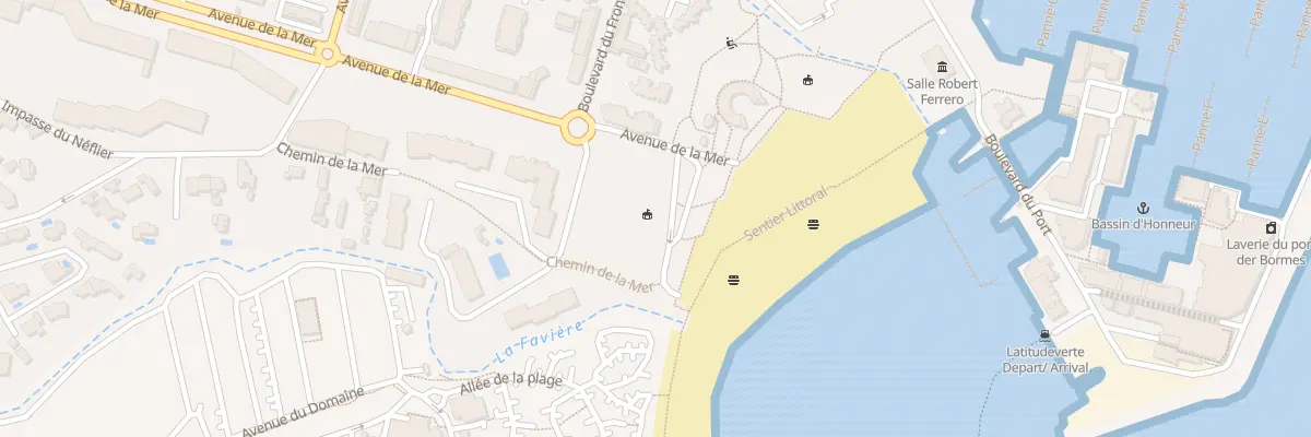 Plan du 580 Av de la Mer à Bormes-les-Mimosas