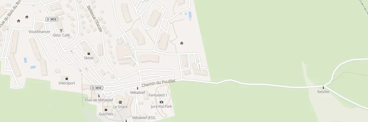 Plan du 1 Che du Pouillet à Métabief