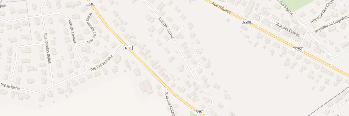 Plan du 298 Rue des Ormes à Darnieulles
