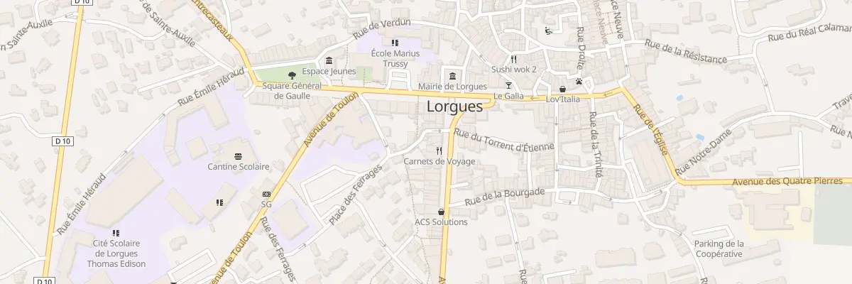 Plan du 6 Av Allongue à Lorgues