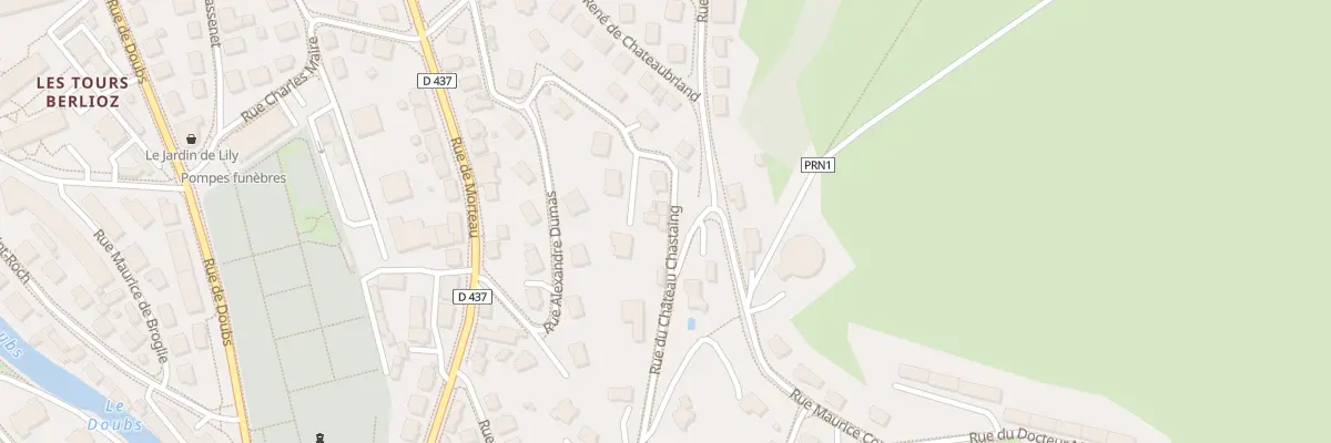 Plan du 23B Rue du Chateau Chastain à Pontarlier