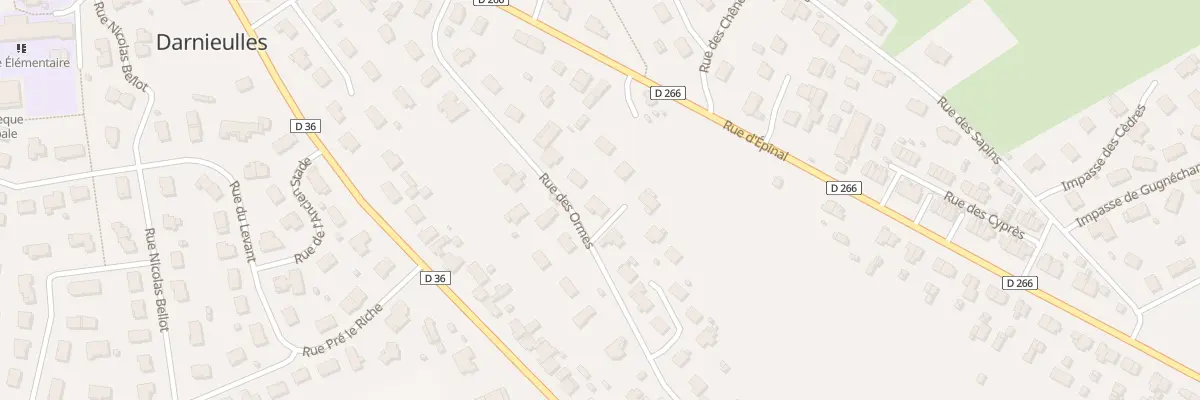 Plan du 227 Rue des Ormes à Darnieulles