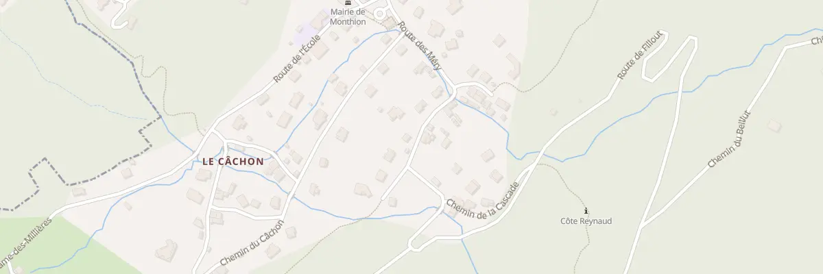 Plan du 228 Rte des Méry à Monthion