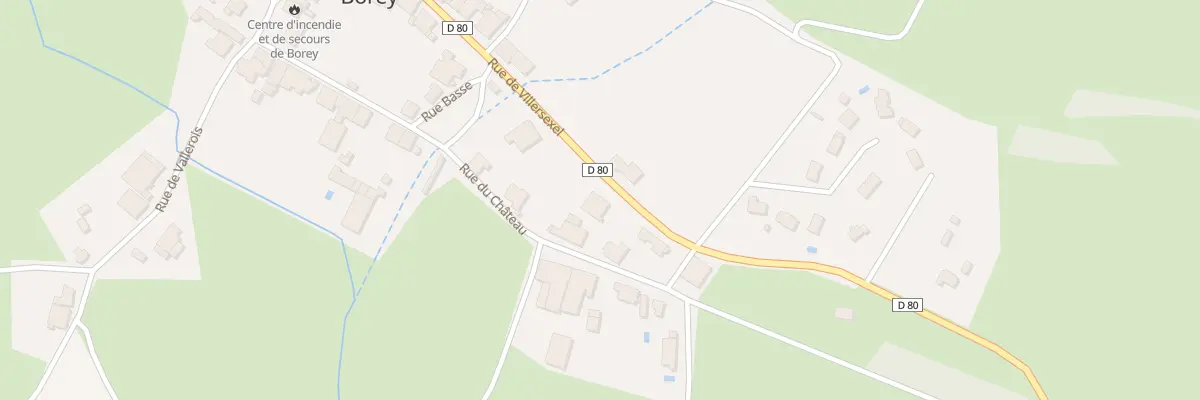 Plan du 5 Rue de Villersexel à Borey
