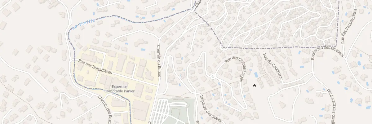 Plan du 8 Rue des Chênes Lièges au Lavandou