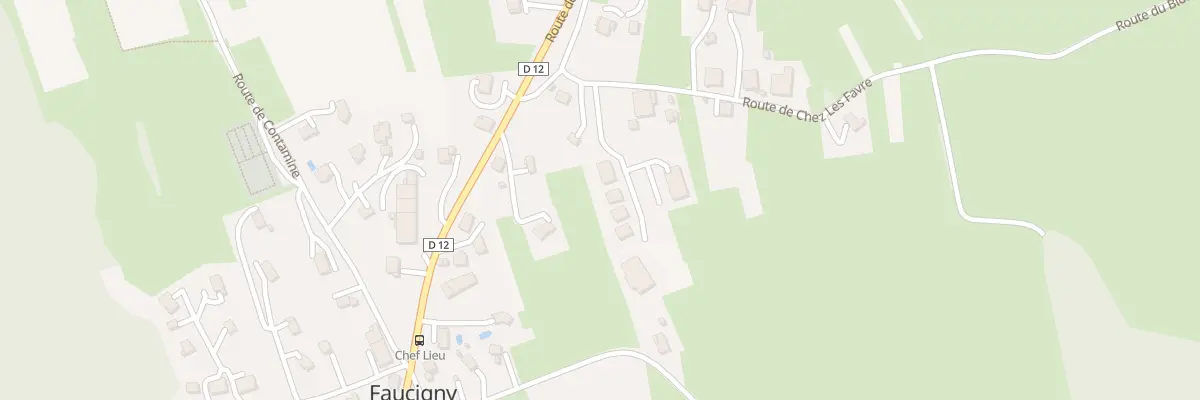 Plan du 84 Rte de Chez les Favre à Faucigny
