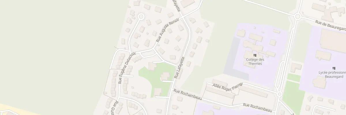 Plan du 11 Rue Lafayette à Luxeuil-les-Bains