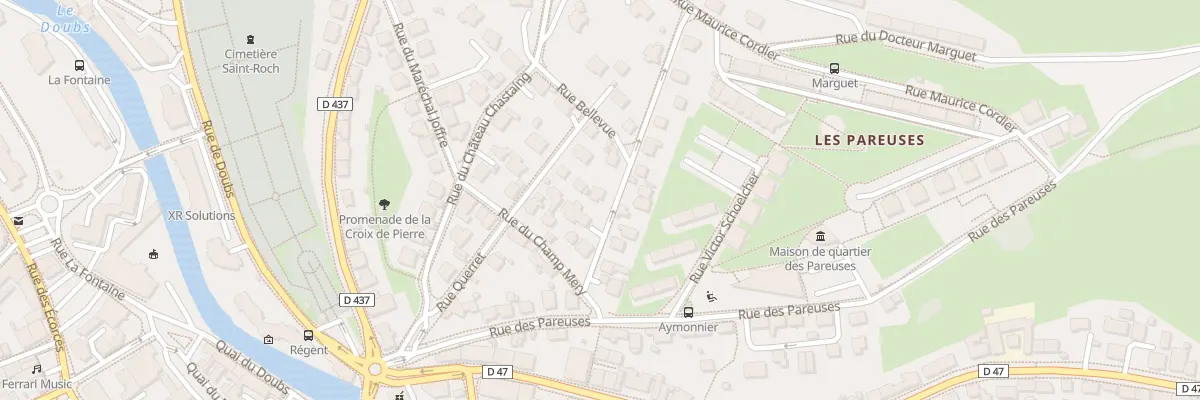 Plan du 5 Rue Emile Cardot à Pontarlier