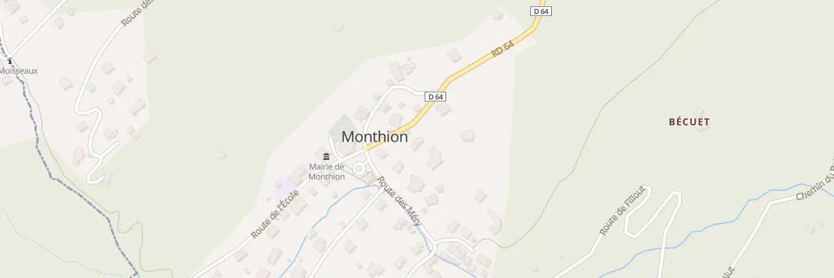 Plan du 505 Cd 64 à Monthion