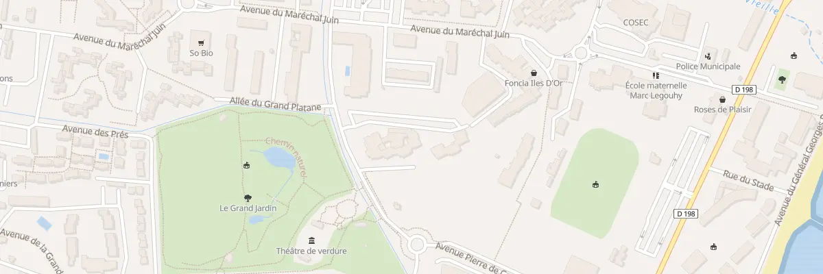 Plan du 3 Av du Grand Jardin au Lavandou