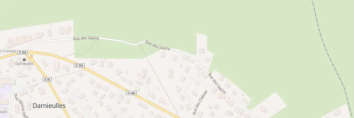 Plan du 466 Rue des Sapins à Darnieulles