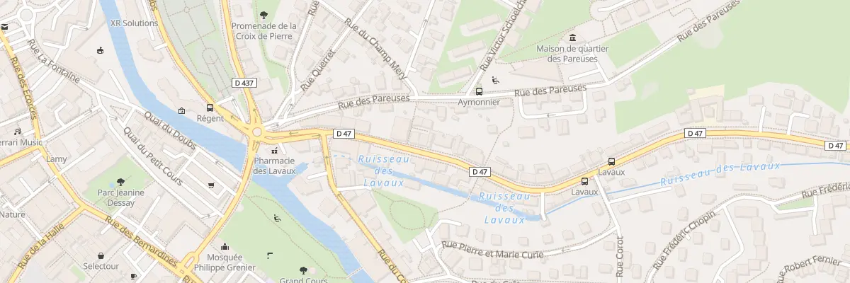 Plan du 13A Rue des Lavaux à Pontarlier