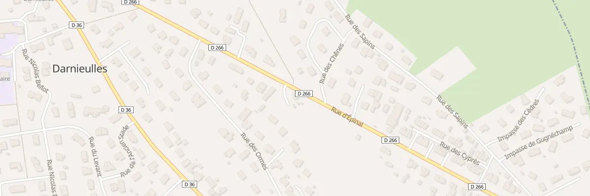 Plan du 494 Rue d’Epinal à Darnieulles