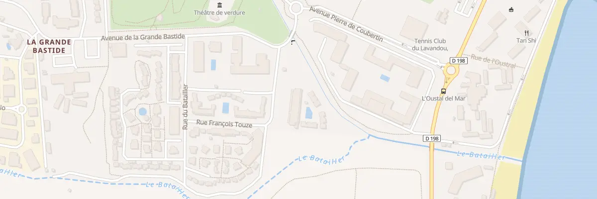 Plan du 1 Rue Francois Touze au Lavandou