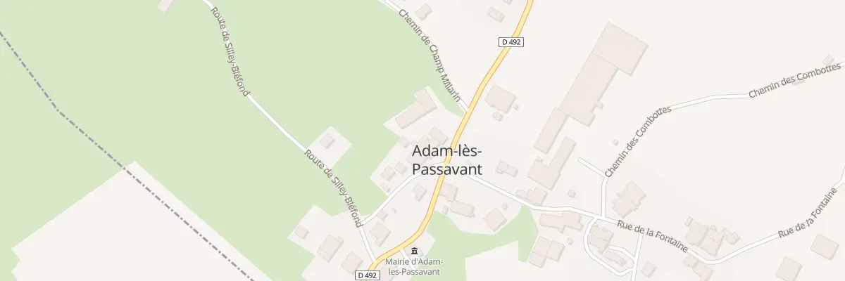 Plan du 5014 Gr Grande Rue à Adam-lès-Passavant