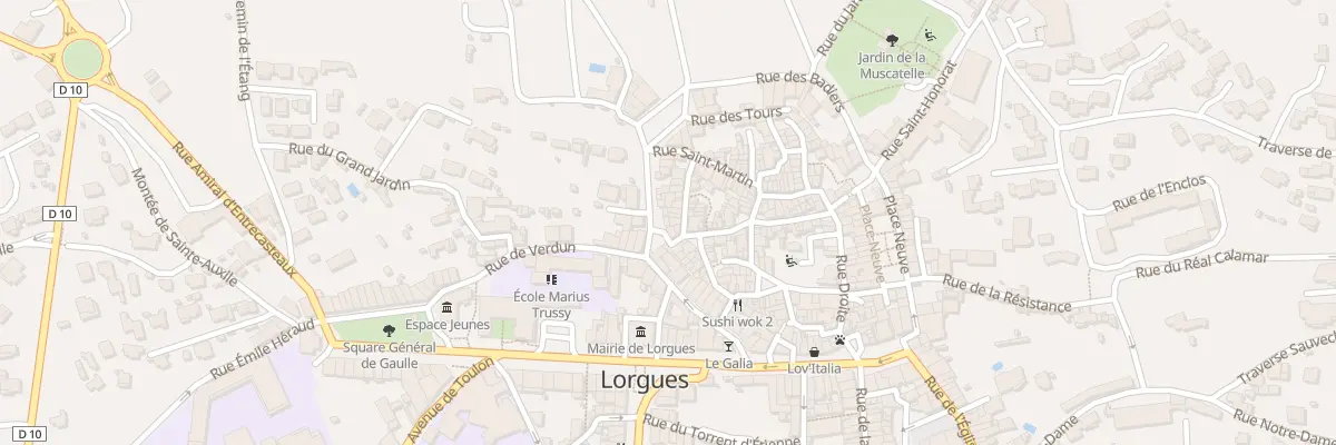 Plan du 6 Pl Lionel Accarisio à Lorgues