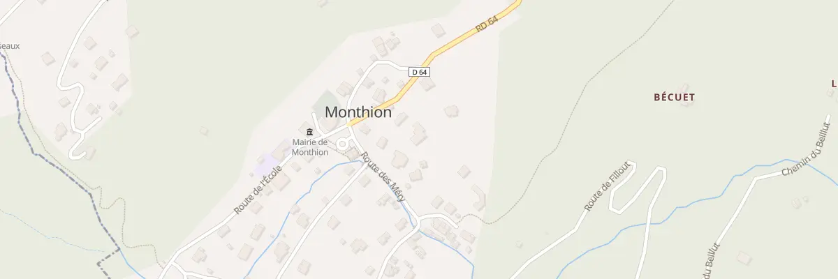 Plan du 65 Rte des Méry à Monthion