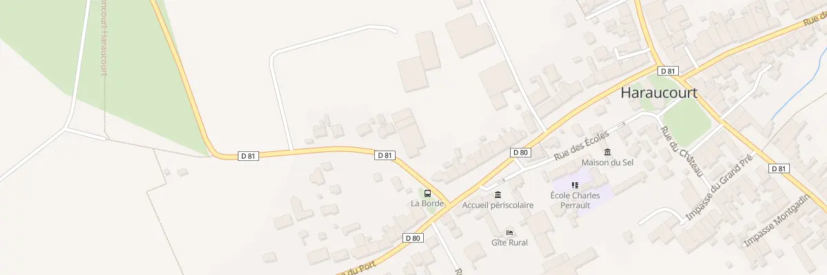 Plan du 4 Rue de la Borde à Haraucourt