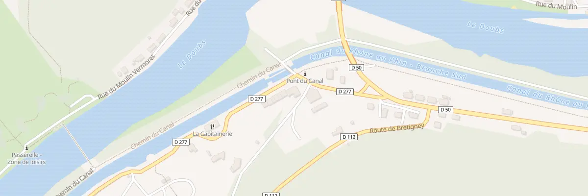 Plan du 7 Quai du Canal à Baume-les-Dames