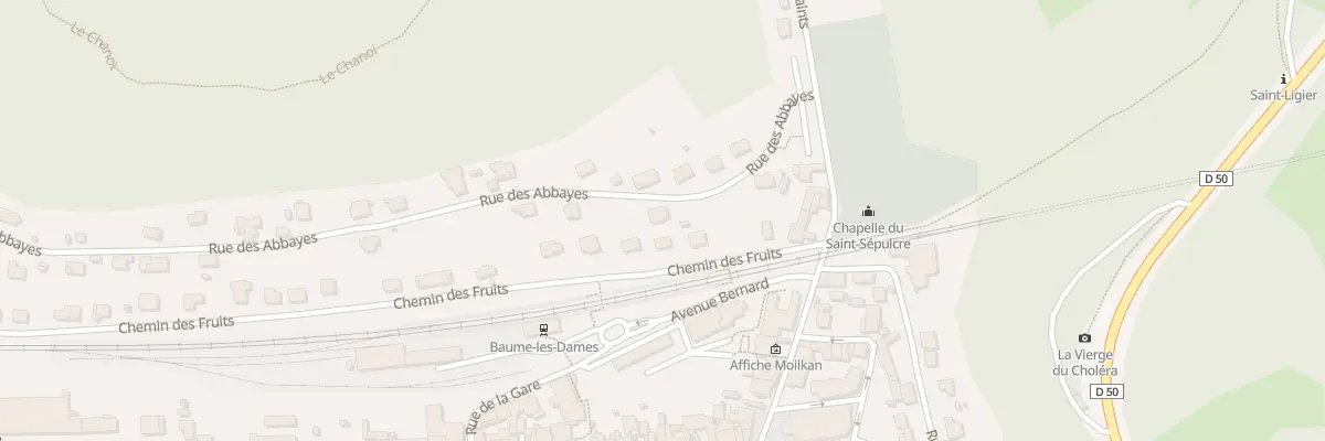 Plan du 8B Che des Fruits à Baume-les-Dames