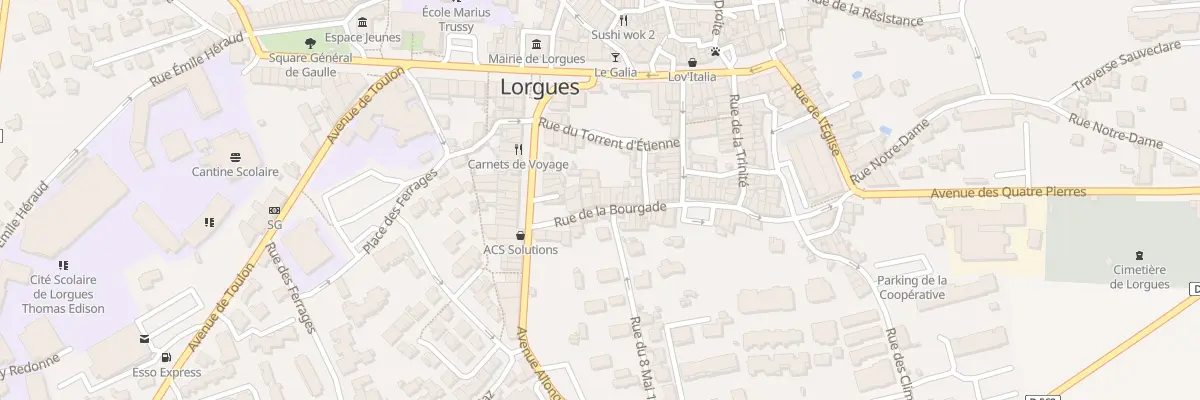 Plan du 5 Rue de la Bourgade à Lorgues
