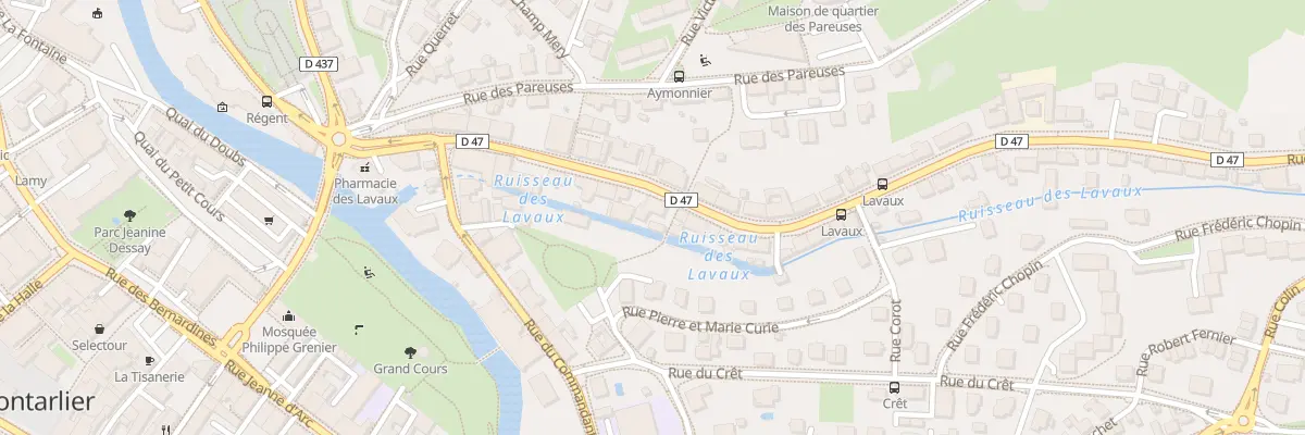 Plan du 16 Rue des Lavaux à Pontarlier